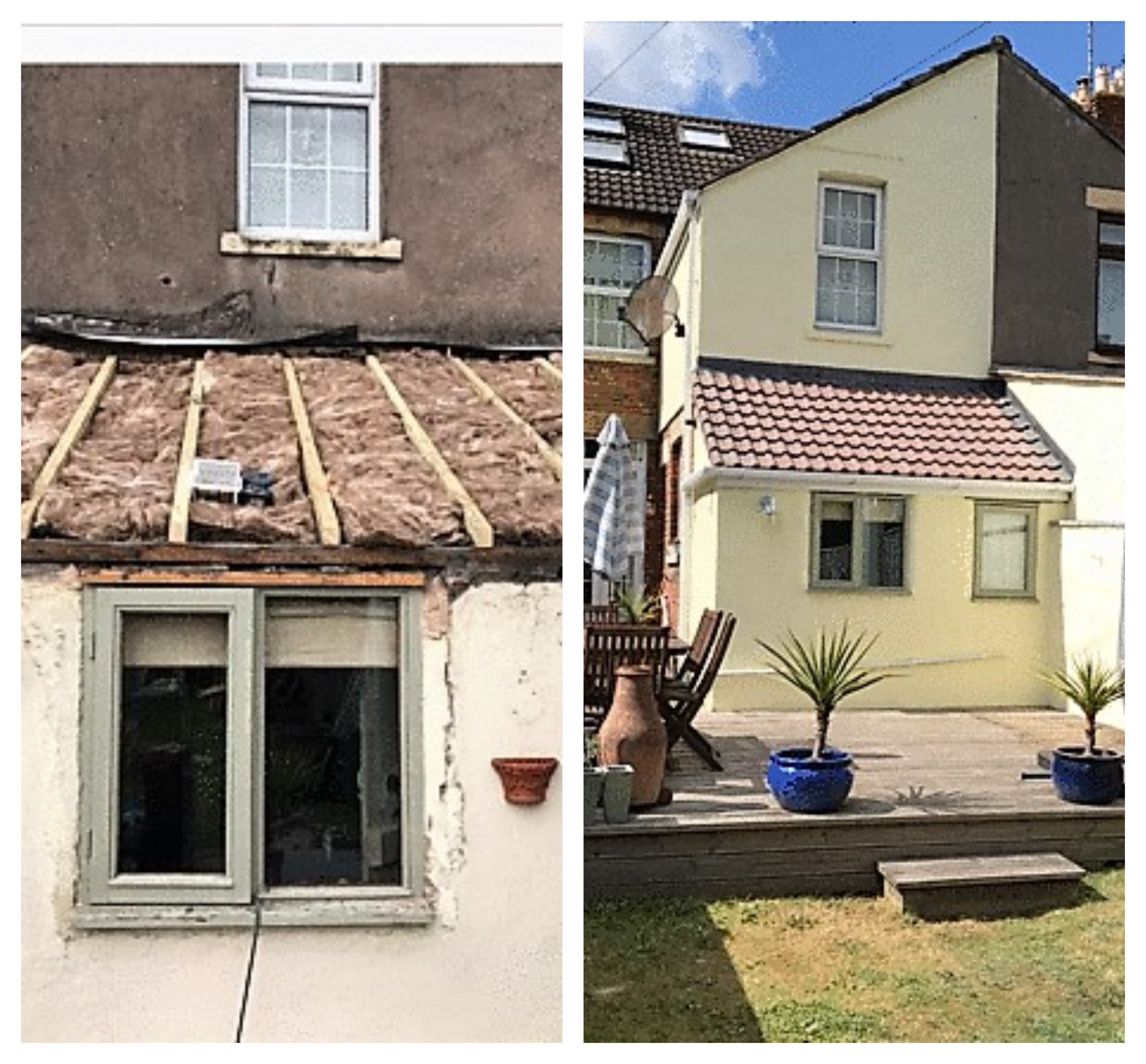 External renovation. Existing roof stripped and re-insulated. External painting.