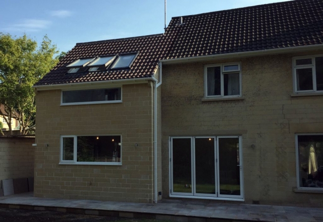 Double storey extension with kitchen renovation.